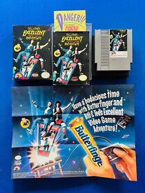Bill and Ted Excellent Video Game Adventure NES Nintendo Box Manual CIB Complete
