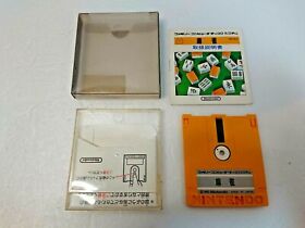 Mahjong Famicom Disk Nintendo  NES Japan Box Manual