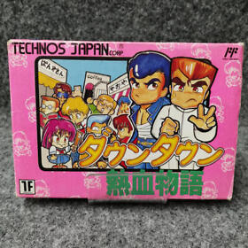 Technos Downtown Nekketsu Monogatari Famicom Cartridge
