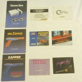 Nes Instruction Manuals - Manuals Only