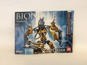 Lego Bionicle Tarix Glatorian 8981 * Instruction Manual Only