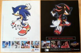 2001 Sonic Adventure 2 Dreamcast Vintage Print Ad/Poster Authentic Promo Art