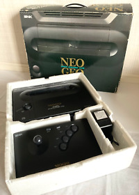 NEO GEO AES Console System Boxed SNK Tested JAPAN w/AV Cable & Adapter JAPAN