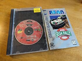 Sega Rally Championship! For Sega Saturn W/ Old Stickers On Case! Retro