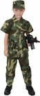 Kids Camouflage Army Soldier Uniform Complete Costume Set Pants Shirt & Hat
