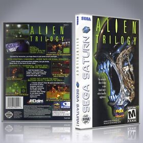 Sega Saturn Custom Case - NO GAME - Alien Trilogy