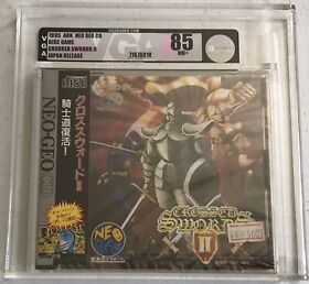 SNK NEO GEO CD Crossed Swords 2 Japan NEOGEO Game VGA GRADED 85 US SELLER!!!