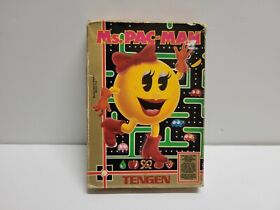 Ms. Pac-Man (Nintendo Entertainment System, 1990) NES Tengen CIB Complete in Box