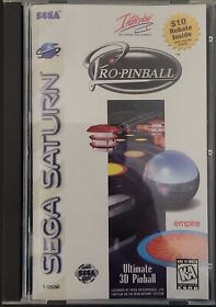 Pro Pinball (Sega Saturn, 1996) Authentic & Complete w/ Registration Card!