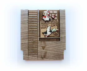 Super Mario Bros Nintendo Duck Hunt Wooden Wood Nintendo / NES Cartridge