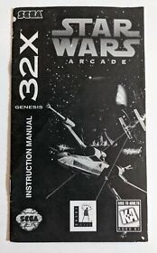 Star Wars Arcade - Manual Only - (Sega 32X, 1994)