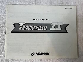 Folleto de instrucciones Track & Field 2 Nintendo NES solo manual