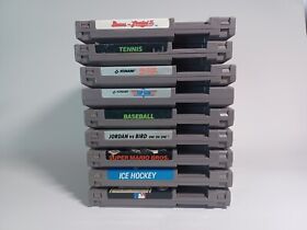 Lote de 9 Cartuchos de Juego Nintendo NES Probados y Funcionando - Super Mario Bros