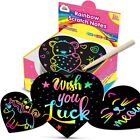 ZMLM Rainbow Scratch Art Party Favors - 160 Mini Heart Scratch Art Note Pads ...