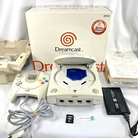 Sega Dreamcast with GDEMU attached with HDD SD card sonic street fighter DC VA1