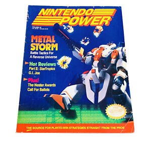 Nintendo Power Magazine Volume 22 Metal Storm + Battletoads Poster Vtg SNES NES