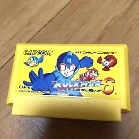 Nintendo Famicom Rockman 6 Megaman FC cartridge only japan game