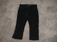 Infant Baby GAP Black Corduroy Skinny Pants Size 18-24 months mos Winter EUC