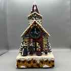 House of Lloyd Christmas Around the World Carolers Cathedral Clock works great