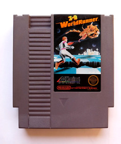 3-D WorldRunner (Nintendo NES) Authentic Tested & Working GOOD Cart Only
