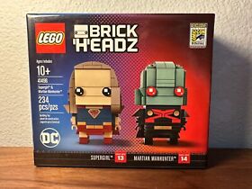LEGO 41496 SDCC Supergirl and Martian Manhunter Brickheadz 2017 BNIB SEALED