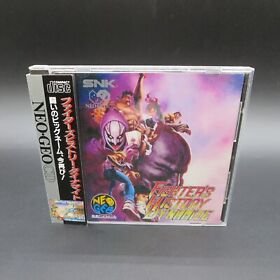 Fighters History Dynamite Neo Geo CD with Spine Card and Manual Japan NTSC-J