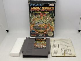 High Speed Pinball - NES / Nintendo Entertainment System - CIB Manual Styrofoam