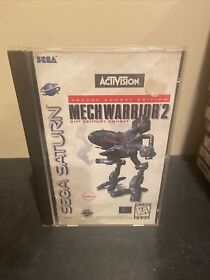 MechWarrior 2 (Sega Saturn) Authentic Complete in Box CIB Includes Reg Card