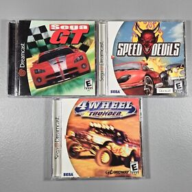 Dreamcast Racing CIB Complete Lot - Sega GT - 4 Wheel Thunder - Speed Devils