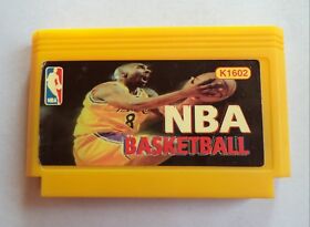 NBA BASKETBALL. Famicom Dendy NES Yellow Video Games.