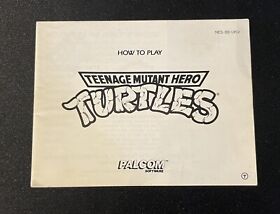 Teenage Mutant Hero Turtles NES Nintendo Instruction Booklet Manual NES-88-UKV