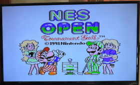 NES Open Tournament Golf (Nintendo NES, 1991)  CLEANED AND TESTED