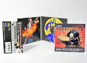 The King of Fighters 95 w/Obi,Flyer,Instructio NeoGeo NEO-GEO CD F/S Japan Game