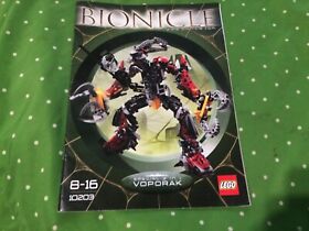 Lego Bionicle 10203 Voporak instruction manual only. good condition
