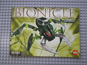 Notice Building Instruction Booklet LEGO Bionicle Visorak Keelak Set 8746 