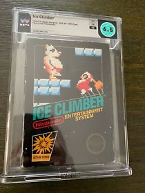 Ice Climber Nintendo NES - 5 Screw Hang Tab WATA Graded 6.5 🔥