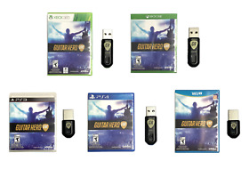 Guitar Hero Live Game & Dongle for Wii U PS3 PS4 Xbox One 360 - Pick & Choose!