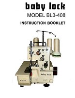 BABY LOCK SERGER EA-605 - INSTRUCTION MANUAL BOOK | eBay