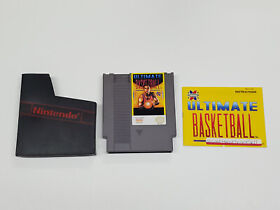 Ultimate Basketball Authentic Nintendo NES Game & Manual Only *