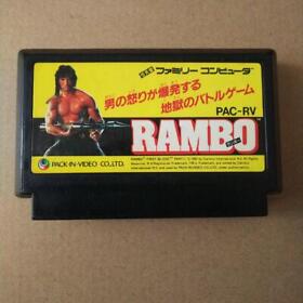 Famicon FC Rambo Classic NES Nintendo Famicom 8-bit Game Cartridge