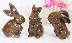 Three Plastic Tony Chocolate Easter Bunnies
