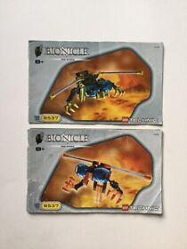 Lego Technic Bionicle Nui-Rama 8537 Year 2001 Instruction Manual Booklets