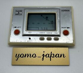 Nintendo Game & Watch Vermin MT-03 Handheld 1980 Vintage Good Condition