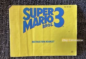 Super Mario Bros 3 Nintendo Nes Manual / Instruction / Book - Genuine 💨 2post