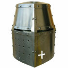 Halloween Medieval Templar Crusader Great Helm Knight Armor Greek Spartan Helmet