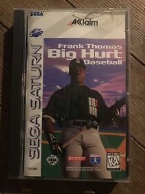 Frank Thomas Big Hurt Baseball (Sega Saturn, 1996) Complete w/ Manual Tested