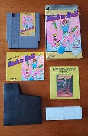 Nintendo Rock N Ball CIB NES Complete in Box (Nintendo Entertainment System)