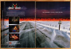 Speed Devils Online Racing Dreamcast - 2 Page Game Print Ad / Poster Promo 2001