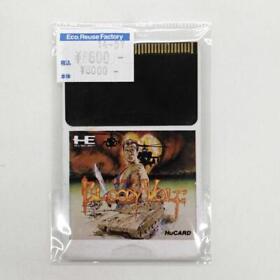PC Engine HU Card Model Number  Rogue Combat Squad Bloody Wolf Data East