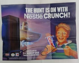 NES Nintendo Nestlé Crunch Rojo Octubre Muppet Sésamo San Póster Inserto Auténtico